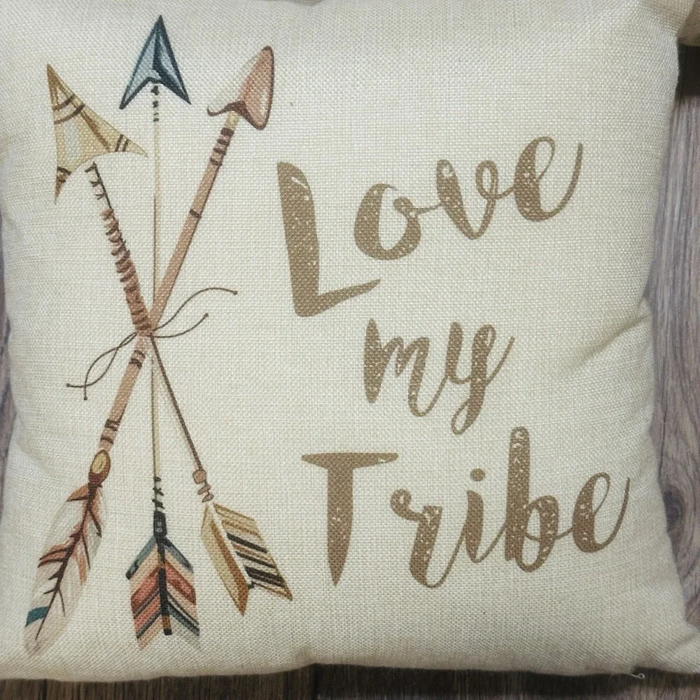 Love‎ My Tribe Set of 3 Pillow Covers Boho Tribal Southweatern